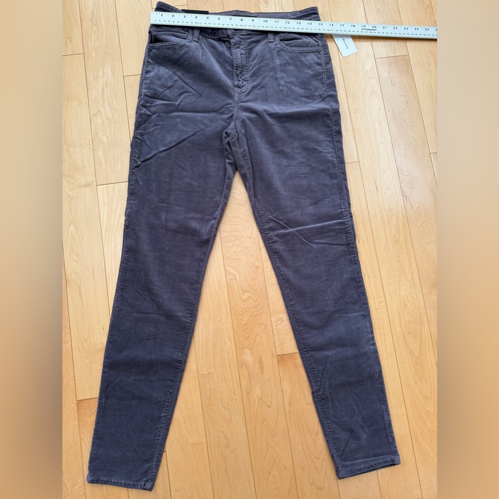 J Brand Maria High rise skinny size 31 in Dark Whistle Gray Velour